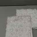 AQOTHES Set of 2 Christmas White Snowflake Throw Pillow Covers 18x18 Inch, Soft Faux Fur White Decorative Xmas Throw Pillows for Couch Sofa Holiday Winter Decor