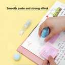 Easy Stick Double Stick Adhesive Roller Permanent Adhesive Dots Roller Applicator, 4 Pack(2 Refillable Dispenser + 2 Refills)