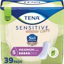 TENA Sensitive Care Maximum Absorbency Incontinence Pads for Women, Bladder Control Pad, Long Length, 39 Count