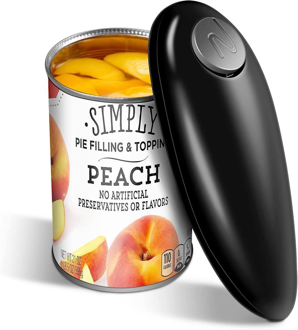 One Touch Battery Operated Electric Can Opener Fits Almost Size Can With Smooth Edge, Hands Free Electric Can Openers for Kitchen, Kitchen Gadgets Automatic Can Opener for Seniors, Arthritis