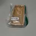 Restokki Rattan Serving Tray, Basket Organizer Tray, Rectangle Tabletop Breakfast Drinks Snack Fruit Storage Platter Handwoven Wicker Tray for Table, Coffee, Home Decor (Small) (7.9" x 4.3" x 1.6")