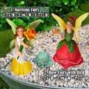 Mood Lab Fairy Garden Figurines - Flower Fairies Set (2 pcs) - Narcissus & Rose - Miniature Decorative Statues & Accessories - Outdoor & Indoor Garden Decor