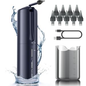 Ear Wax Removal - Electric Ear Cleaner - Ear Irrigation Kit Safe Ear Irrigation Flushing System with 4 Pressure Settings - Effective Ear Wax Removal Tool for Earwax Buildup (Dark Blue)
