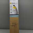 Zenna Home Rustproof Double Curved Shower Curtain Rod, No Drill Tension Mount, 50 to 72 Inches Adjustable Tension Shower Rod for Bathroom, Curves Out for Extra Room, Matte Black