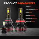 Compatible for DODGE RAM 1500 2500 3500 2009 2010 2011 2012 2013 2014 2015 2016 2017 2018 Driving Light Bulbs Combo, 6500K White 800% Brightness, Direct Installation, 6-Pack