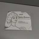 Satin Bonnets Silk Bonnet Sleeping Women Hair Bonnet Curly Hair Sleep Cap Reversible Double Layer Bonnets with Tie Band (7-7 3/8)