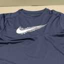 Nike Kid's Multi DriFit ShortSleeve Top, Midnight Navy/White, XLarge