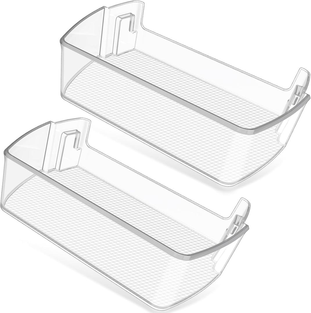 2PACK UPGRADED MAN63948504 Refrigerator Door Shelf Bin Compatible with LG Fridge Door Shelf Replacement Parts LMXS28626S LFXS26973S LFXC22526D MAN63948504 Kenmore LG Fridge Door Bin Shelves Basket