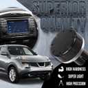 Radio Knob Button Volume Stereo Tuner, Stereo Audio Volume Radio Tuner Control Switch Knob Ring for Nissan for Qashqai for Juke for X-Trail for Note and for Micra models (Injection molding process)