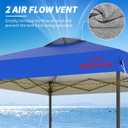 10x10 Pop Up Canopy Tent with Sidewalls, Easy Up, Heavy Duty, Blue, Perfect for Parties, Camping, Events & Vendor