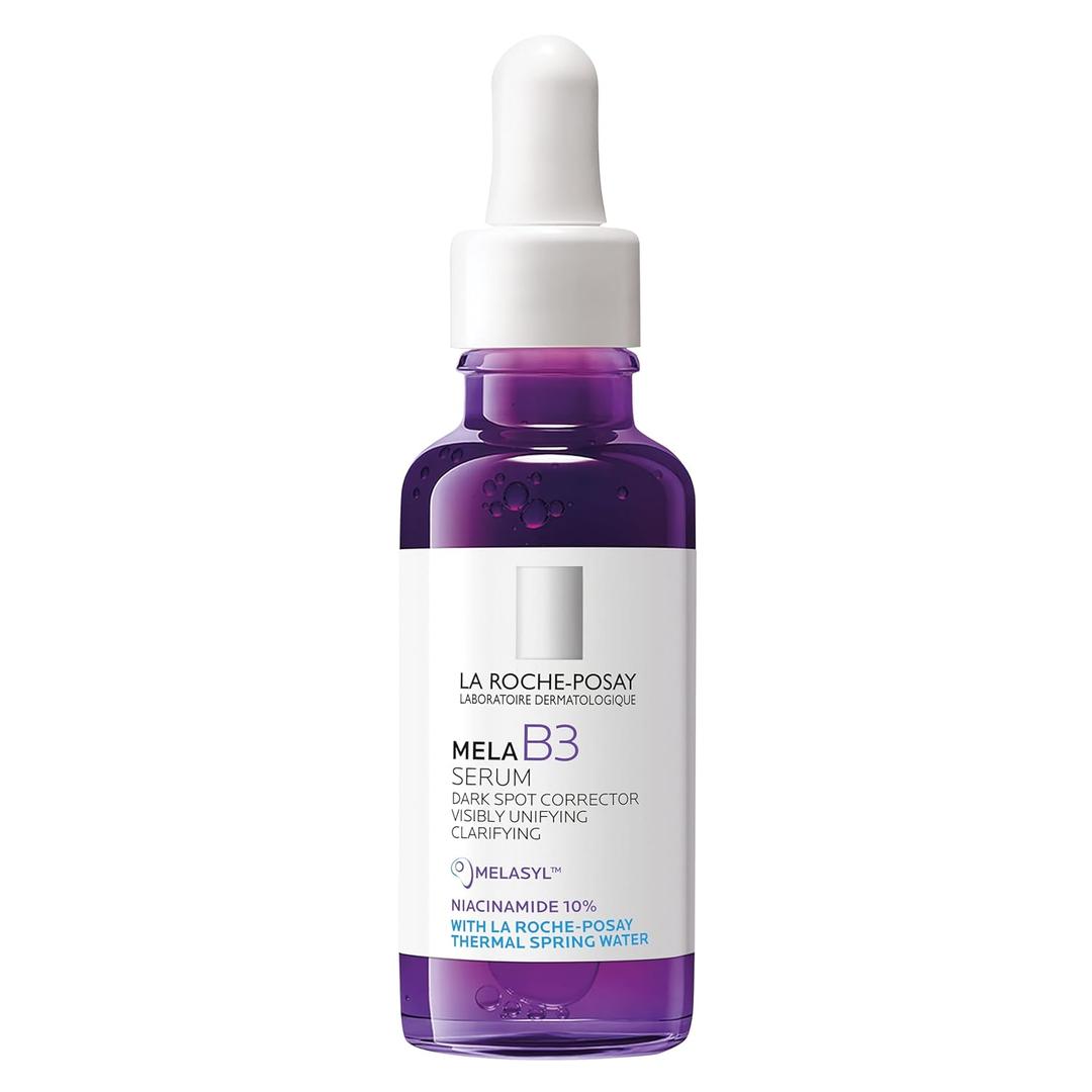 La Roche-Posay Mela B3 Serum, Dark Spot Corrector With Anti-Aging Melasyl + 10% Niacinamide, Discoloration Correcting Serum for Sun Spots, Age Spots & Post-Acne Marks (1 Fl Oz (Pack of 1))