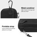 Lacdo Camera Case for Canon PowerShot G7 X Mark III/PowerShot G7 X Mark II 4K Vlogging Camera, Point and Shoot Vlogging Camera Bag Carrying Case, Mesh Pocket fits USB Cable, Batteries, Black+Black