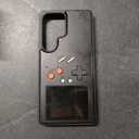 ERAKOLE Game Phone Case for Samsung S25 Ultra, Nostalgic Game Case for Samsung S25, Ultra Playable Gaming Design, Shockproof Classic Creative Funny, Black