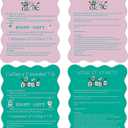 4 Pcs Mahjong Tile Shufflers with Printed Mahjong Rules  Manual Mahjong Mixer & Shuffle Cards for Beginners, Durable Mahjong Gift Accessories SetPowder Blusher Pink and Green