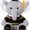 Chalyna 10 Inch 2026 Graduation Elephant Stuffed Animal Plush with Diploma Tassel Graduation Hat Embroidered Blessings Preschool Kindergarten Gift for Student, Kids, Friends, Relatives