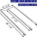 Leship Burner Tube Set Replace for Weber 7508, Genesis Silver B & C, Gold B & C, Spirit E-310 E-320 S-310 S-320 (Side Control), Spirit 700, Weber 900 Grills, 304 Stainless Steel Grill Burner Tube Kit