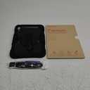 Ambison Case for iPad (A16) 11th/10th Generation 11''/10.9'' 2025/2022, [Kid Proof] Full Body Protective Case with 9H Tempered Glass Screen Protector, 360 Rotatable Kickstand & Hand Strap (Black)