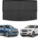 Custom Trunk Cargo Mats Liner for 2018-2024 Ford Expedition Max/Lincoln Navigator L Accessories TPE All Weather (Only for Max and L)