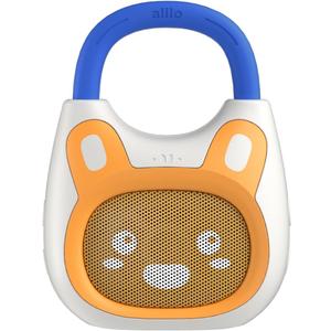 alilo Pocket Bunny Portable Kids Music Player, Musical Toys for Toddlers, Preloaded 120+ Stories/Music/Lullabies/White Noise,High Fidelity Sound Travel Bluetooth Speaker (with Strap and Ring)