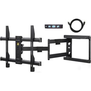 FORGING MOUNT Long Arm TV Mount for Most 37-75 Inch TVs, 30 Inch Long Extension Arm Corner TV Wall Mount, Full Motion Wall Mount Swivel, Tilt, Articulating Bracket Max VESA 600x400mm up to 100lbs