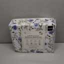 RUVANTI 100% Cotton Sheets  Queen Size Percale Bedding, Cooling & Breathable Floral Design, Durable with a Crisp, Soft & Comfortable Feel, 16" Deep Pocket, 4-Piece Set, Sweet Pea