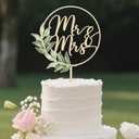 Mr and Mrs Cake Topper Mr & Mrs Wood Wedding Cake Topper Bride and Groom Sign Wedding Engagement Cake Decoration