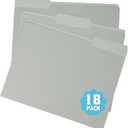 2 x 18 Pack Colored File Folders,1/3-Cut Tab,Letter Size,Durable Paper Folders,Office Supplies(4281U)