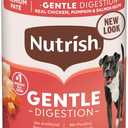 Nutrish Gentle Digestion Real Chicken, Pumpkin & Salmon Recipe Premium Pat Wet Dog Food, 13 oz. Can, Packaging May Vary (Rachael Ray Nutrish) BB Date Aug 15 27
