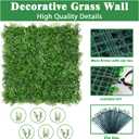 Yangrass Grass Wall Panels, 20''x20'' 12pcs Artificial Boxwood Hedge Panels Privacy Screen, Green Wall Decor with UV Protection, Greenery Backdrop for Garden Indoor Outdoor Decor