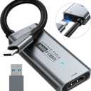 Newhope USB 3.0 Capture Card with 100W PD - HDMI to USB-C Video Capture Card 1080P 60fps & 2K 30fps Video Audio Capture Device for Streaming, Game Recording, Compatible for Quest 3, Switch, PS4/PS5