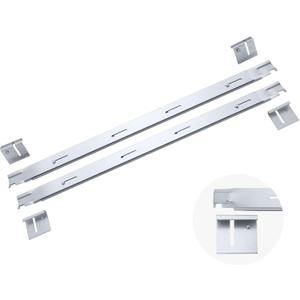 2 Pcs 26'' to 40. 5'' Adjustable File Bar for Inside a File Cabinet Drawer Cabinet Rails Left to Right Dimension (Silver)