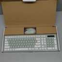 Wireless Keyboard and Mouse Combo, Full-Sized Wireless Keyboard and Adjustable DPI Mouse, 2.4GHz USB Receiver, Silent Keyboard and Mouse for PC, Windows, MAC, Desktop, Laptop (Avocado Green)