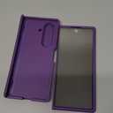 TONGATE Wallet for Z Fold 7 Case with Privacy Screen Protector, [4-Card Holder][Anti Spy] Built-in Large Stand & Slide Camera Cover Z7 Shockproof Phone Case for Samsung Galaxy Z Fold 7 2025 8", Purple