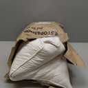 Three Geese White Goose Feather & Cotton Pillows King Size - Soft 600 Thread Count 100% Cotton, Medium Firm, Soft Support, White Solid