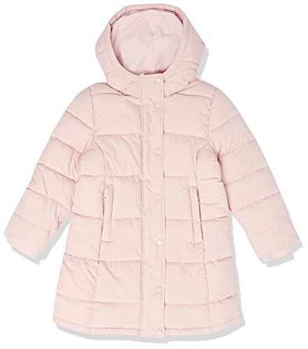 Amazon Essentials Girls' Long Heavyweight Hooded Puffer Jacket, Light Mauve, X-Large(10 Years)