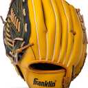 Franklin Sports Field Master Baseball + Softball Glove - Field Master Adult + Youth Baseball + Softball Mitt - Men's + Women's Gloves - Right Hand Throw