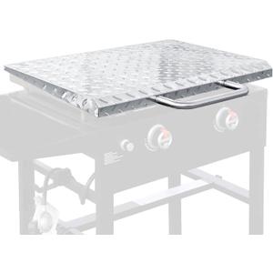 Grisun 5003 Hard Top Lid Cover for Blackstone 28' Griddle, Diamond Galvanized Steel Hood Cover for Outdoor Use