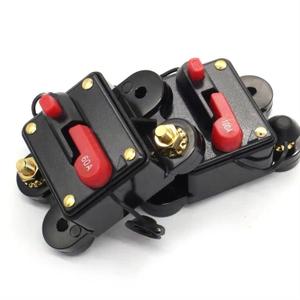 30A 50A 60A 80A 100A 125A 150A 200A 250A 300A Optional Car Audio Inline Circuit Breaker Fuse for 12V-48V Protection with Cap(Color:125A)