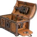 WOODEN.CITY Treasure Chest Puzzle Box for Adults  3D Wooden Puzzles Mystery Box Brain Teaser & Escape Room Game with Secret Opening (165 Pieces, Gift Idea)