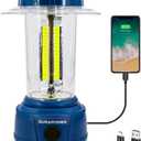 Durapower LED Camping Lantern Rechargeable, Bright 2000 Lumen, 5 Modes, 4000 mAh Power Bank, IP44 Waterproof Lantern for Hurricane, Emergency, Power Outages, Home