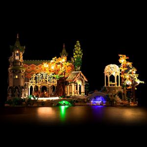 LocoLee LED Light Kit Compatible with Lego Rivendell, DIY Lighting Set Accessories Compatible with Lego 10316 for Fans (Lights Only, No Models)