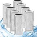 Pryitier 8 Pack Filter Cartridge for Marina Slim Filter S10/S15/S20, Replacement Fish Tank Cartridges with Ceramic for All Three Marina Slim Models
