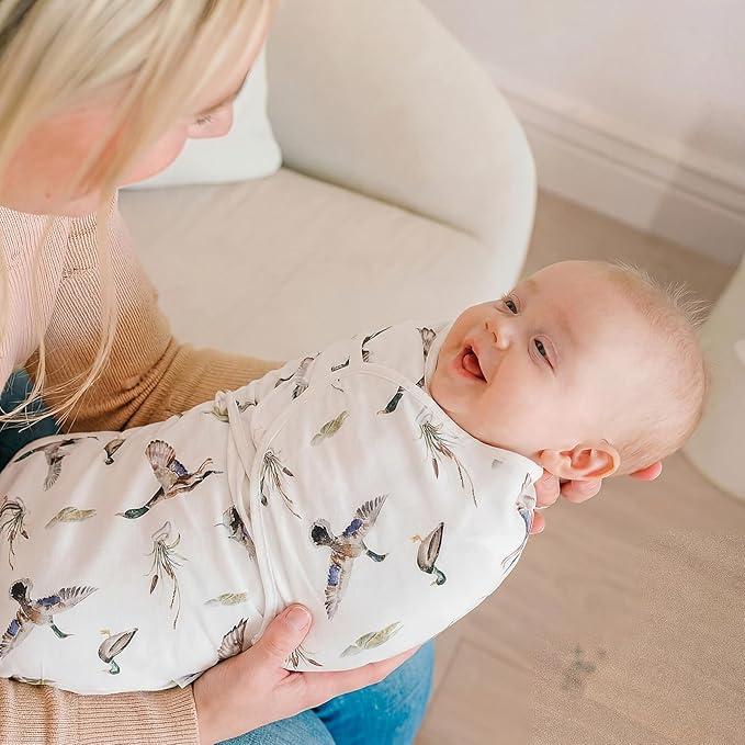 Mallard Duck Baby Stuff Newborn Baby Swaddle Blanket Wrap Blanket Soft with Beanie Hat Sets Gifts for Infant Boys Girls