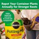 Miracle-Gro Potting Mix - For Container Plants, Flowers, Vegetables, Shrubs, Annuals, Perennials, Potting Soil Mix, Feeds up to 6 Months, 16 qt. (2-Pack)