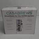 CASABREWS CM5418 Espresso Machine 20 Bar, Compact Espresso Maker with Steam Milk Frother, Stainless Steel Coffee Machine with 34oz Removable Water Tank for Cappuccino, Latte, Silver (A-Silver)