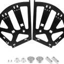 3 Layers Shoes Drawer Cabinet Hinges Flip Frames, Black Shoe Cabinet Replacement Fittings Stainless Steel for Kitchen Living Room, 1 Pair