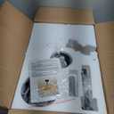 Boho Ceiling Fan with Light, Rattan Fandelier Ceiling Fan with Light and Remote Control, Flower Chandelier Fan for Bedroom, Living Room,Kitchen,Foyer(25.5 Inch, 6 Speed, Timing Adjustable Height) (Black)