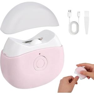 2026 New Electric Nail Clippers, Automatic Nail Trimmer with LED Light & 2 Speeds - Safe Portable Nail Cutter for Baby Kids Adult Seniors, Portable for Home Travel (Pink)