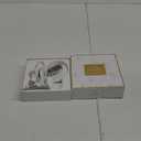 Red Light Therapy for Face and Neck, 7 Color Facial Massager with Adjustable Vibration and Thermals for Wrinkles, Double Chin, Portable Skin Care Tool with Base, White