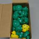 Leitee 96 Pcs St. Patrick's Day Rubber Ducks Mini Shamrock Ducks 4 Styles Holiday Rubber Baby Showers Bath Toys for St. Patrick's Day Party Favors Birthday Party Class Rewards